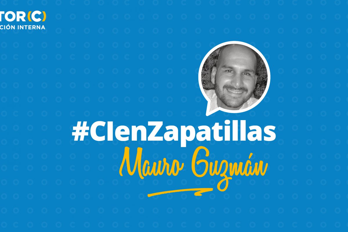 Mauro Guzmán CI en zapatillas